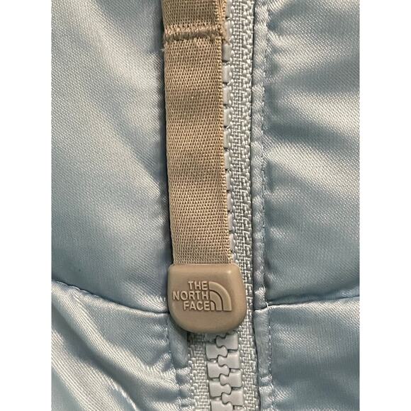 North Face Baby Blue 550 Goose Down Y2K Puffer Jacket size Large - Picture 8 of 16